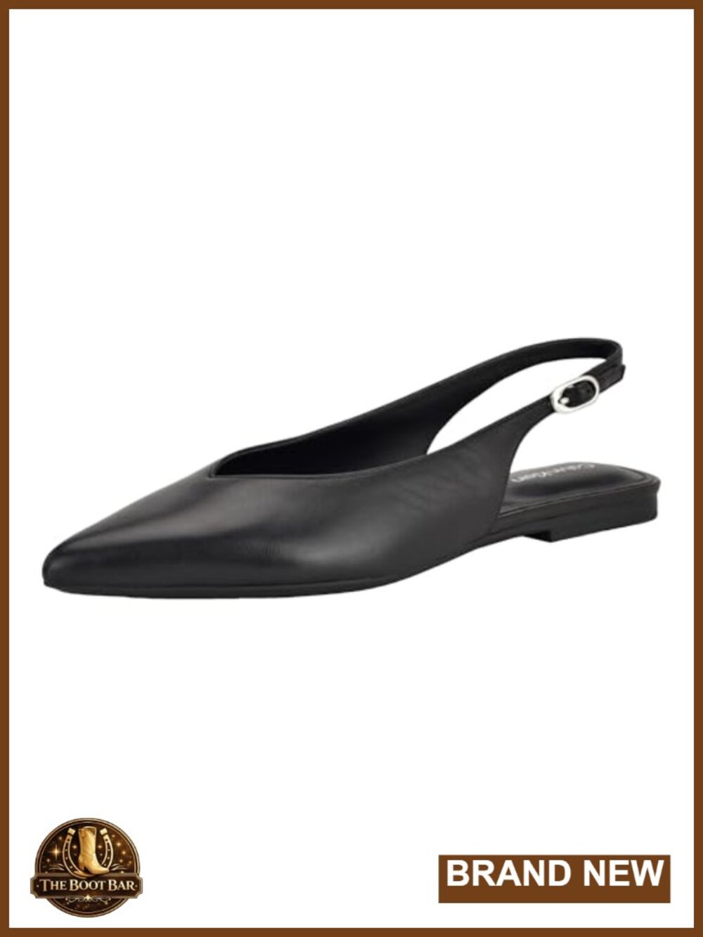Calvin Klein Galiana Slingback Ballet Flats - Women's Leather Dress Flats